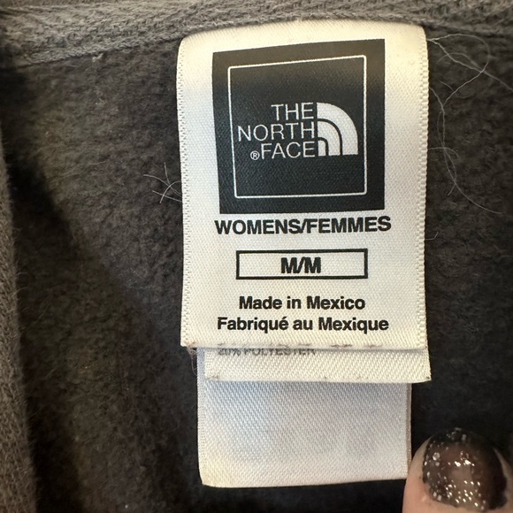 North face women’s sweatshirt hoodie grey medium - Picture 5 of 6